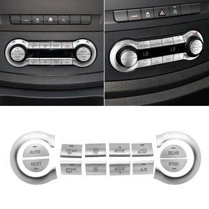 ชุดแต่งปุ่มแอร์โครเมียม ABS ยี่ห้อ Xingbaiwang สำหรับตกแต่งภายในรถยนต์ Mercedes-Benz V-Class V260L V250 Vito Van - Product Image 4