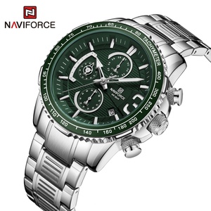 นาฬิกา NAVIFORCE 8017 ลำลอง แสดงวันที่ นาฬิกาข้อมือผู้ชาย สายเหล็ก โครโนกราฟ ควอตซ์ - Product Image 2