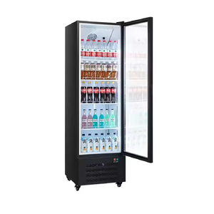 Réfrigérateur commercial OUMEITE avec porte vitrée, 9,5 pi³ / 270 L, refroidisseur de boissons vertical avec éclairage LED - Product Image 3