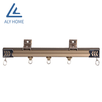 ALY HOME DECOR Rail à rideaux pour camion Rails droits normaux Rampe manuelle en aluminium de Guangdong pour fenêtres incurvées