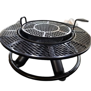Braciere in ferro potenziato, grande, per barbecue all'aperto, <span class=keywords><strong>a</strong></span> <span class=keywords><strong>legna</strong></span>, per falò, stufa riscaldante per riunioni in cortile - Product Image 5