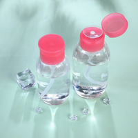 Bouteille ronde en PET/PP de 200 ml/300 ml/500 ml avec pompe pour démaquillant, dissolvant d'ongles, huile, nettoyant visage, tonique – Vente en gros