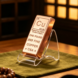 แผ่นทองแดงหนึ่งปอนด์ ทองแดงบริสุทธิ์ 99.9% สำหรับตกแต่งบ้าน - Product Image 1