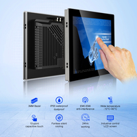 Écran tactile capacitif industriel de 17 pouces, écran LCD sans ventilateur, étanche IP65, moniteur tactile intégré