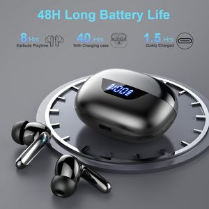 Auriculares inalámbricos Huien <span class=keywords><strong>Bluetooth</strong></span> 5,3 Auriculares con cancelación de ruido Auriculares estéreo HiFi Auriculares deportivos impermeables <span class=keywords><strong>Android</strong></span> - Product Image 4