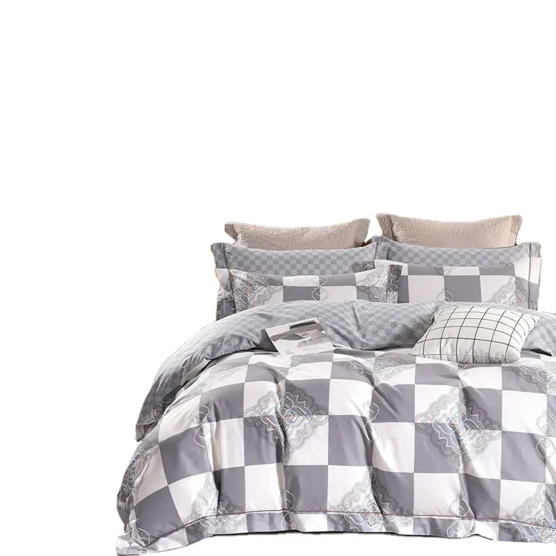 KOSMOS Venta al por mayor Basics Ligero Super Suave Fácil Cuidado Ropa de cama 100% Algodón Juego de sábanas