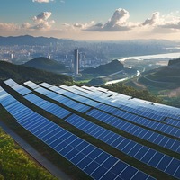 Panel Surya 700W Efisiensi Tinggi Energi Bersih Instalasi Komersial Proyek Surya Output Handal