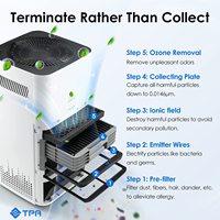 Purificateur d'air Airdog X3, purificateur d'air professionnel pour la maison, silencieux, pour la chambre à coucher