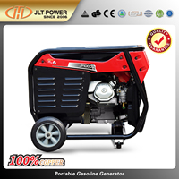 Generator bensin portabel, 2.5kva 2000w/2kw/5.5hp mulai otomatis 4 tak portabel DC 110v/220v senyap tiga fase 380v ukuran kecil