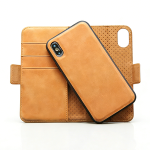 <span class=keywords><strong>Funda</strong></span> de Piel Genuina Desmontable 2 en 1 <span class=keywords><strong>con</strong></span> Diseño de Lujo y <span class=keywords><strong>Tapa</strong></span> Magnética Doble para Teléfono X 11 12 Pro Max - Product Image 2