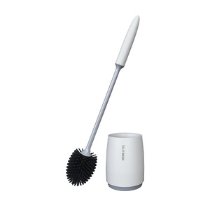 Cepillo de Inodoro de PP y TPR Suave con Base Metálica, Mango Desmontable para Montaje en Pared, Herramienta de Limpieza de Baño sin Ángulos Muertos - Product Image 5