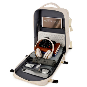 Mochila de Viaje Impermeable con Compartimento para Zapatos, Mochila para Portátil con Logotipo Personalizado y Puerto de Carga USB - Product Image 6