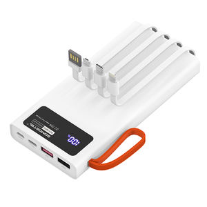Banco de Energía SOMOSTEL Económico para Teléfono, Múltiples Puertos, Cable Integrado, 10000 mAh, Estación de Energía Portátil, SMS-DY08 - Product Image 2