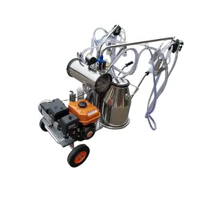 Machine à traire portable pour vache et chèvre, moteurs électriques et diesel double 25L SS304 seaux/réservoir à vendre