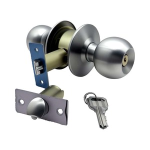Modern Stainless Steel Passage Interior <strong>Door</strong> Tubular <strong>Knob</strong> Ball Lock Handle with Easy Installation - Product Image 4