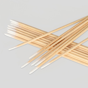 Hisopos de algodón Bonson de 10 cm con punta en forma de bastón de madera para cosmética, decoración de uñas, maquillaje y limpieza. - Product Image 3