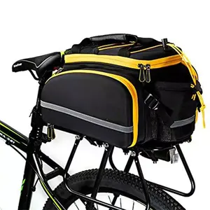 Seyahat açık eBike aksesuarları kargo taşıyıcı çanta bisiklet bisiklet bagaj arka koltuk taşıma çantası bisiklet raf çantası