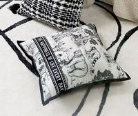 Coussin décoratif pour canapé de salon, oreiller de tête de lit, housse de coussin déhoussable et lavable