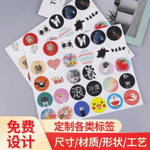 Chuangjie Custom Transparent Epoxy Resin <b>Stickers</b> Colored Round Logo Printing <b>Fruit</b> Vegetable Labels Environmentally Friendly - Product Image 4
