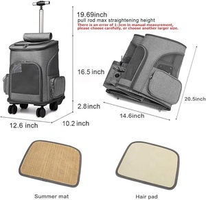 Sac à dos de transport <span class=keywords><strong>pour</strong></span> animaux de compagnie à roulettes de conception originale sac à dos de voyage <span class=keywords><strong>pour</strong></span> poussette <span class=keywords><strong>pour</strong></span> animaux de compagnie <span class=keywords><strong>siège</strong></span> de voiture <span class=keywords><strong>pour</strong></span> chiens chats chiot sac à dos confortable <span class=keywords><strong>pour</strong></span> chat - Product Image 2