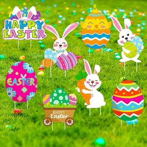 Nuevo Letrero Inflable de Conejo de Pascua para Jardín, Decoración Navideña Inflable para Exteriores, Feliz Pascua - Product Image 2