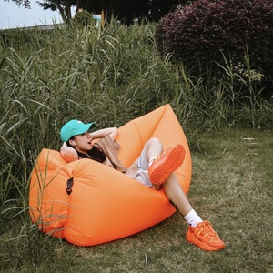 Inflatable <b>Sofa</b> Outdoor Air Mattress 200x70cm PVC <b>Folding</b> Portable Nap <b>Bed</b> For Music Festival Use - Product Image 3