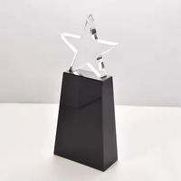 Trophée en cristal K9 en gros pour récompenses d'entreprise, plaque personnalisée avec logo gravé, style ange, motif rayé, finition polie