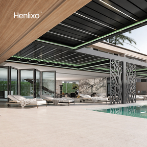 Pergola à lames orientables en aluminium, conforme aux exigences HOA, prête à l'emploi, taille personnalisée, étanche, résistante au vent et à la neige, avec éclairage LED pour jardin - Product Image 5