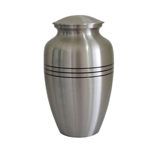 Artesign UN3007 Silver Pewter Cremation Urn Customizable Design Durable Construction for Adult <b>Memorial</b> <b>Keepsake</b> Human Ashes - Product Image 1