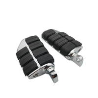 Repose-pieds confortables inclinés pour moto de tourisme, pliables et réglables, à fixation par pince, pour barre de protection moteur, pour autoroute
