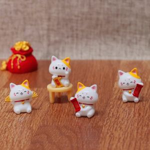 2025 nouveauté mignon Maneki Neko résine charme Micro-paysage bureau voiture ornements maison décoration petits cadeaux prix de gros - Product Image 6