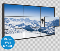 Écran LCD de 55 pouces à petit cadre pour intérieur, Android, pour salle de réunion, contrôleur de mur vidéo, grand écran publicitaire 2x2 3x4 1x4 3x3