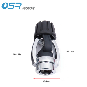 Adaptateur Din à Yoke 1 pièce Régulateur de <span class=keywords><strong>plongée</strong></span> <span class=keywords><strong>sous</strong></span>-<span class=keywords><strong>marine</strong></span> Accessoires de réservoir 1er étage avec <span class=keywords><strong>bouchon</strong></span> anti-poussière - Product Image 6