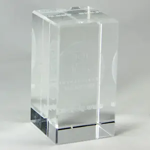 Cheap 3d Laser Crystal Glass Cube For Christmas Gifts