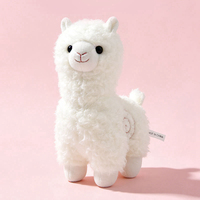Adorables jouets en peluche d'alpaga moelleux en trois couleurs, tissu doux, anti-stress, tailles personnalisées - Cadeaux parfaits pour tous les âges