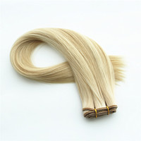 Extensiones de Cabello 100% Virgen, Doble Trama, Remy Europeo, de Alta Calidad, con Cutícula