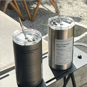 Latest Products Athletic Soft Drinks Simple Double Wall Stainless Steel Milk Water Bottle Cold Coffee Cup