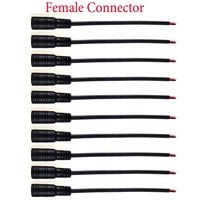 Connecteur de prise de câble d'alimentation cc 2.1mm x 5.5mm cordon avec fil à souder pour caméra CCTV DVR bande LED 12V adaptateur routeur
