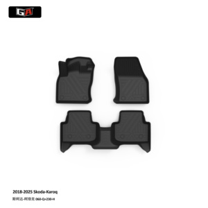 Tappetini Auto 3D in TPE ECO GA per Skoda <span class=keywords><strong>KAROQ</strong></span> 2018-2025, Facili da Pulire, Su Misura, Tappetini di Lusso, <span class=keywords><strong>Accessori</strong></span> Auto - Product Image 1