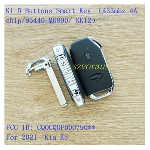 Llave Inteligente Ki de 5 Botones (433 MHz, Chip 4A/95440-M6800/KK12) para Kia K3 <span class=keywords><strong>2021</strong></span>, FCC ID CQOCQOFD00790, Venta al Por Mayor - Product Image 2