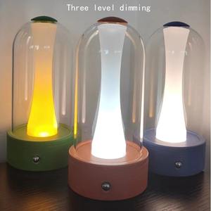 Lámpara de Escritorio Táctil Ajustable con Luz Ambiental, Carga USB, Luz Nocturna LED, Estilo Nórdico, Portátil, para Familia, Camping, Restaurante - Product Image 6