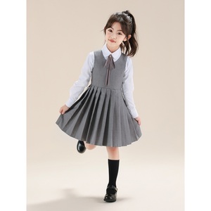 Robe preppy personnalisée pour filles, nouvelle robe plissée style JK pour enfants, combinaison de performance pour tout-petits et grandes filles - Product Image 1