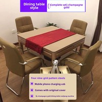 Table de Mahjong Électrique Entièrement Automatique et Silencieuse OEM, Pliable, Double Usage (Mahjong Américain et Jeux de Hasard), Vente en Gros