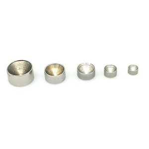 Portavasos de Acero Inoxidable con Pedrería, Redondos y Planos, de 2-10 mm, Sin Níquel, Accesorios de Joyería - Product Image 3