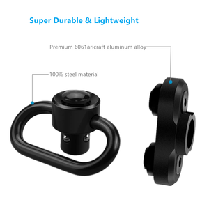 TYPHON <span class=keywords><strong>Two</strong></span> <span class=keywords><strong>Point</strong></span> Traditional QD Push Button Sling Mount 1,25 "2 <span class=keywords><strong>Point</strong></span> Sling Swivels Mounts Loop - Product Image 5
