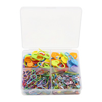 100 Pièces/Boîte BOCHENG – Kit d'Accessoires de Couture Faits Main pour Machine à Coudre, Outils de Tissage, Épingles Colorées de 22 mm, Marqueurs Cœur Couleurs Assorties