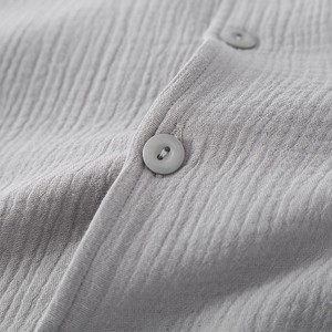 Pigiama Personalizzato da <span class=keywords><strong>Uomo</strong></span> in <span class=keywords><strong>Cotone</strong></span> Organico, <span class=keywords><strong>Cotone</strong></span> Crepe, Puro <span class=keywords><strong>Cotone</strong></span> a Doppio Strato, Adatto per Tutte le Stagioni - Product Image 3