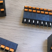 ZBM536 5.0mm Bornier PCB à ressort sans vis à rangée unique pour usage industriel ZB736 ZB736H2