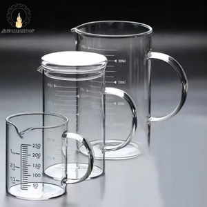 Jiake Laborqualität Hitzebeständiger Borosilikatglas-Becher mit Deckel, Klare Graduierung, 5-10000ml Fassungsvermögen für Chemische Mischungen - Product Image 2