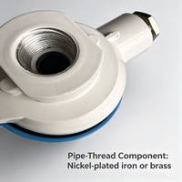Tête de borne de thermocouple en alliage d'aluminium DANW avec finition peinte et polie, joint en caoutchouc pour la mesure de température industrielle